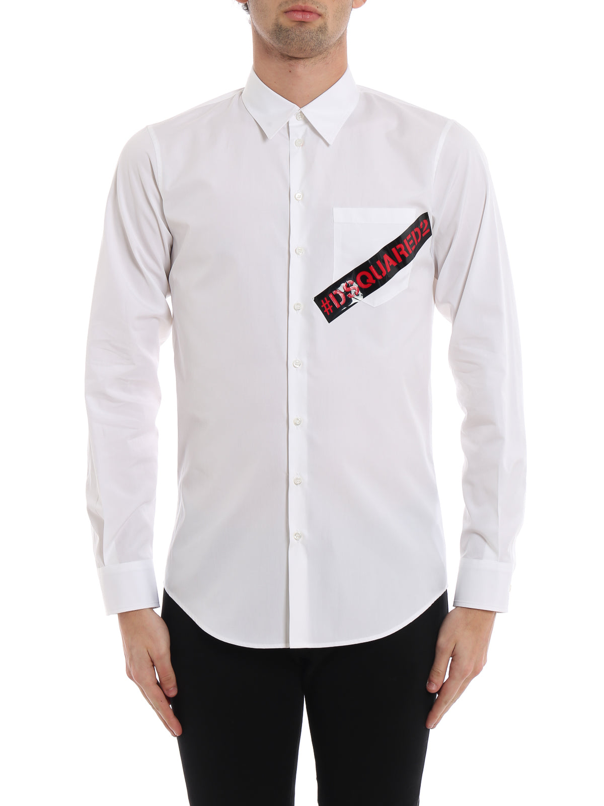 Dsquared2 Men's Long Sleeve Shirt in White