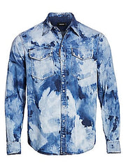 Dsquared2 Men's Long Sleeve Shirt in Blue