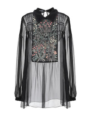 Alberta Ferretti Women's Embellished Chiffon Top