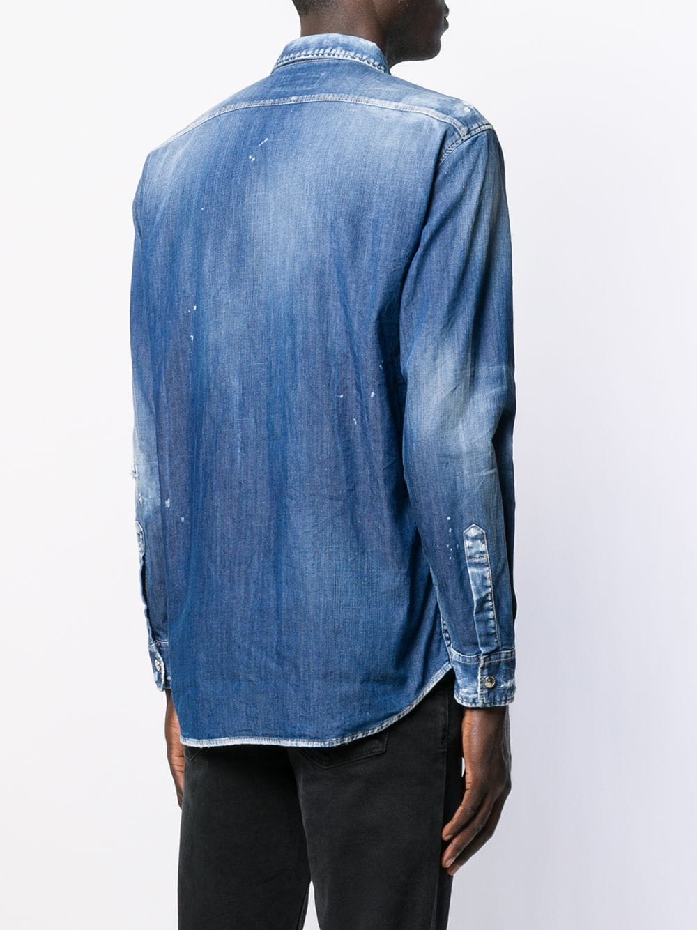 Dsquared2 Men's Long Sleeve Shirt in Blue