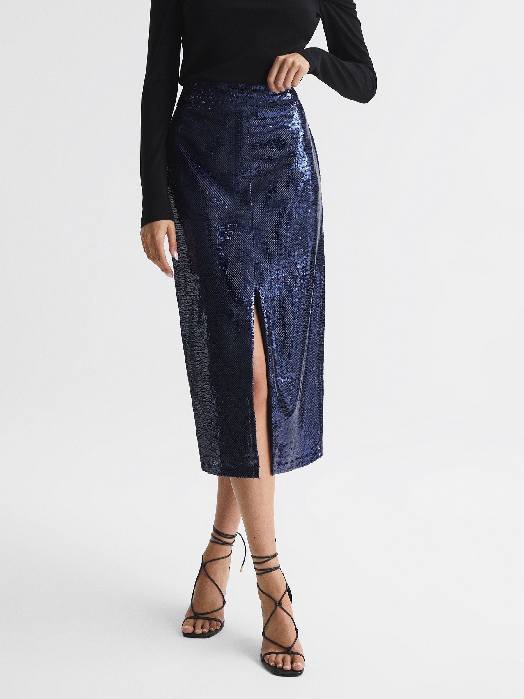 Reiss 'The Dakota' Skirt In Blue