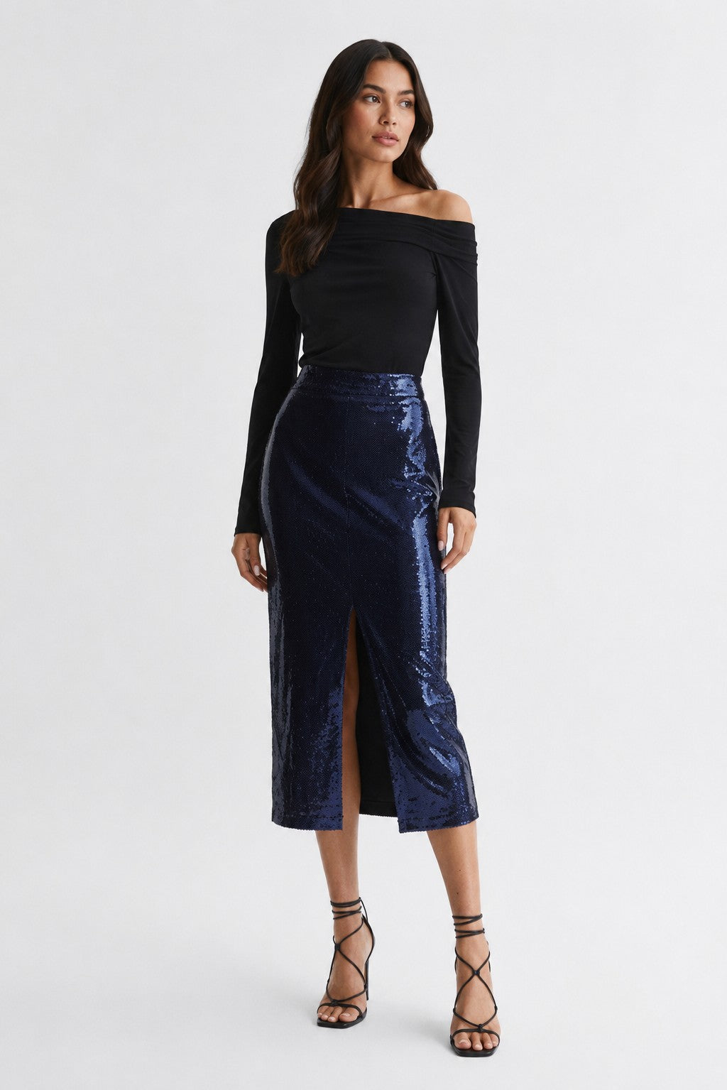 Reiss 'The Dakota' Skirt In Blue