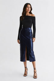 Reiss 'The Dakota' Skirt In Blue