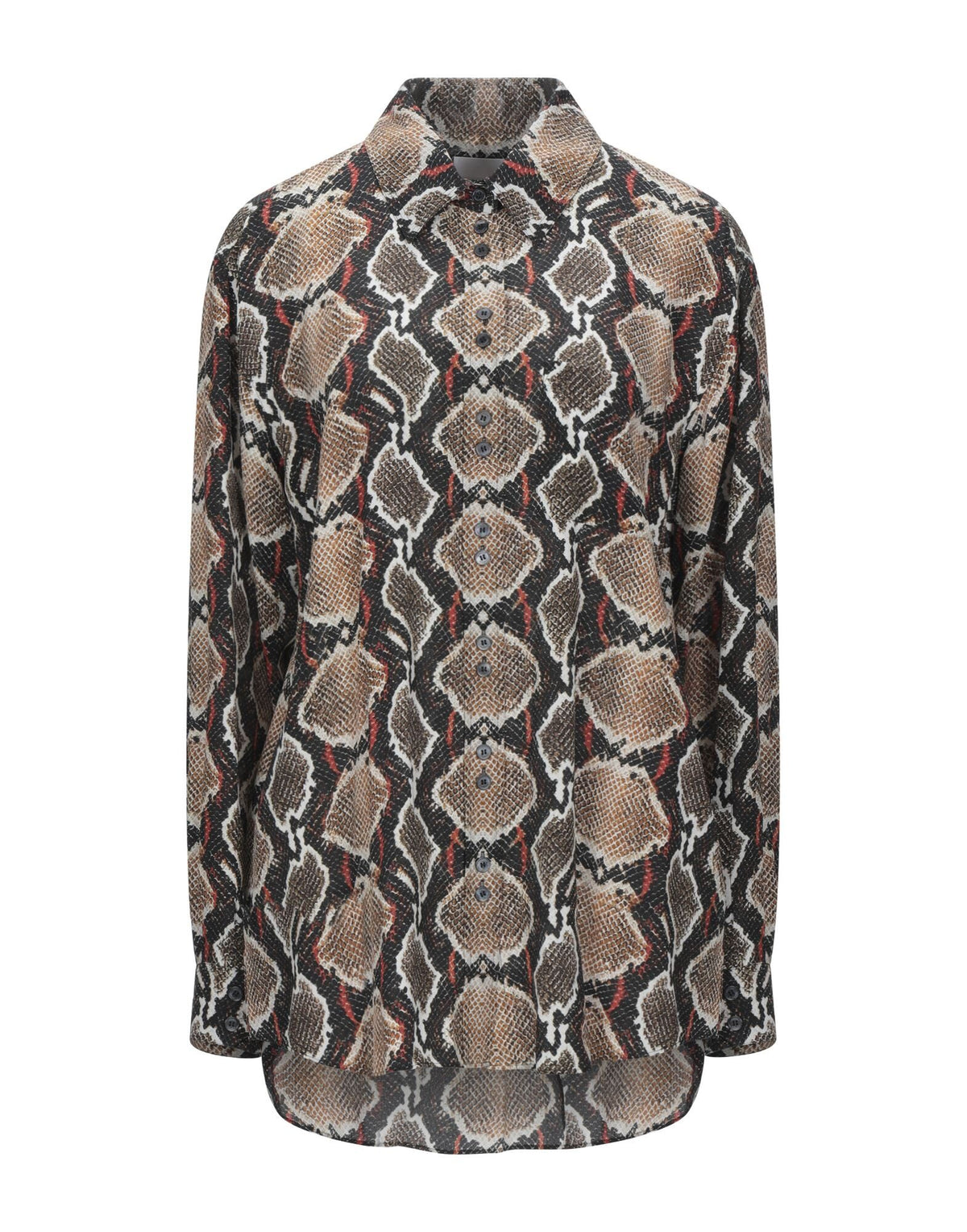 Burberry Women's Crepe Animal Print Shirt