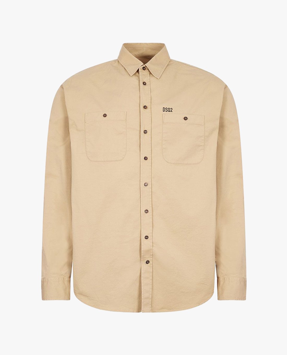 Dsquared2 Men's Long Sleeve Shirt in Beige