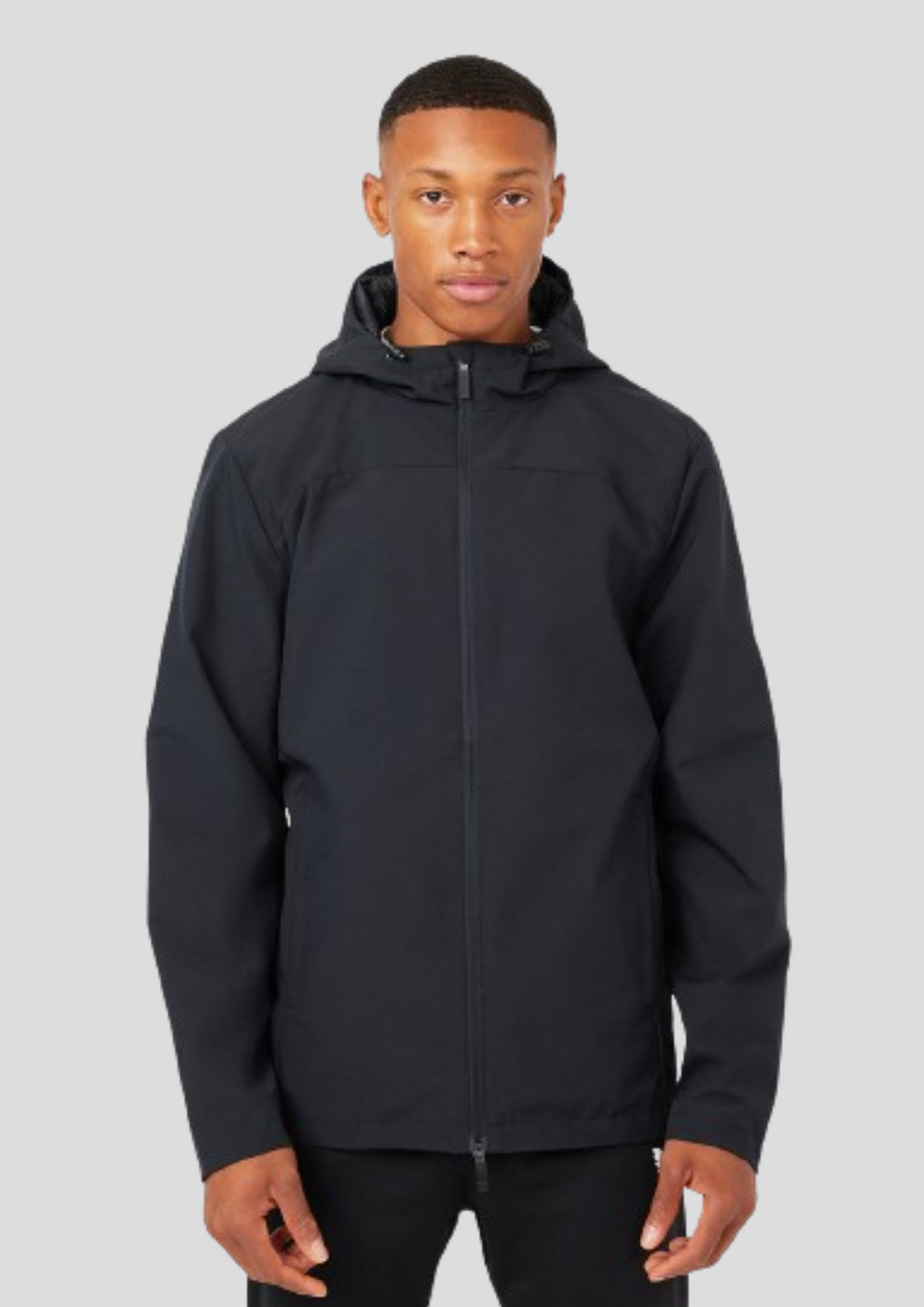 Mens Castore Rain Jacket in Black