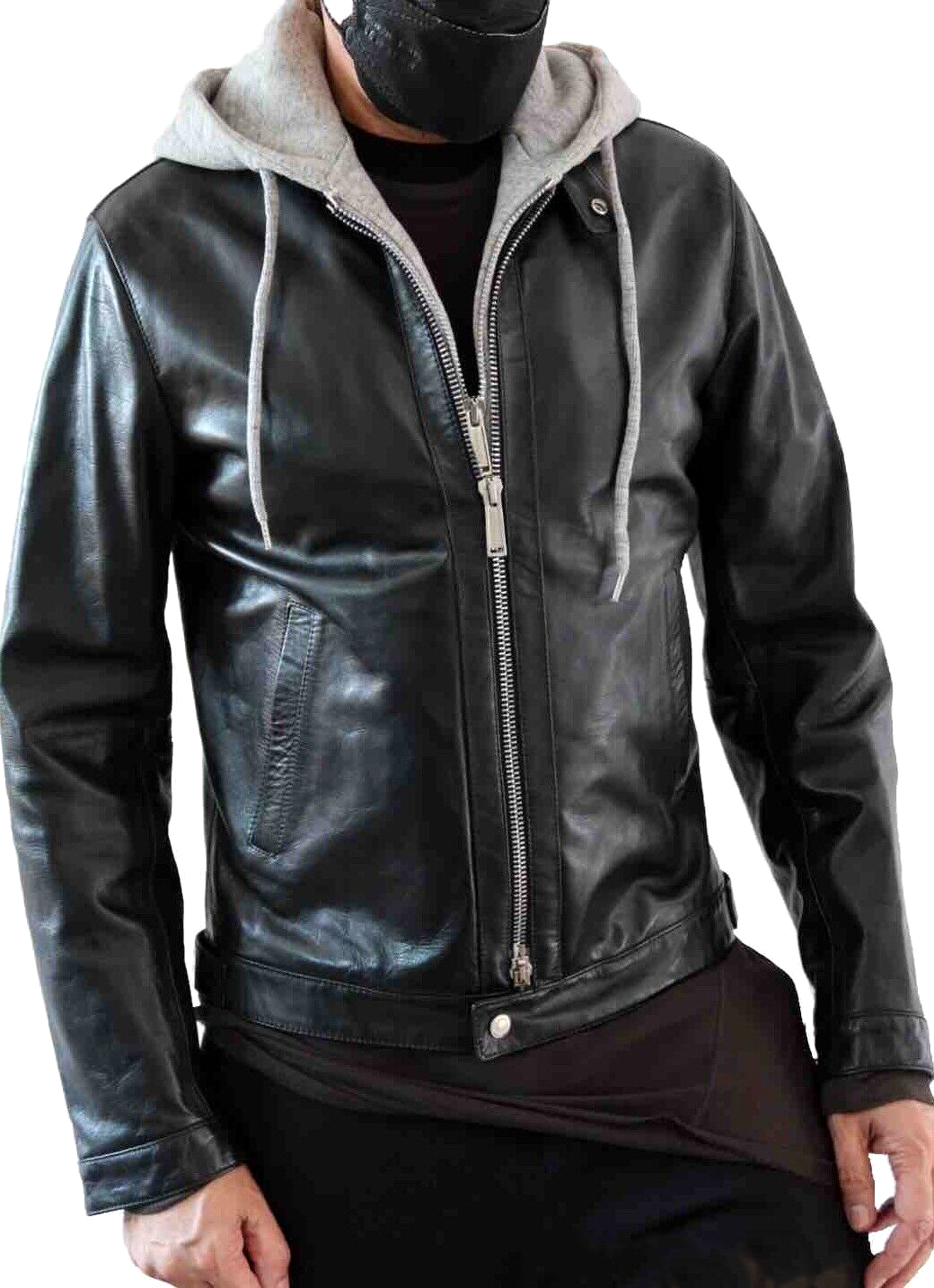 Dsquared2 Men's Leather Jacket in Black