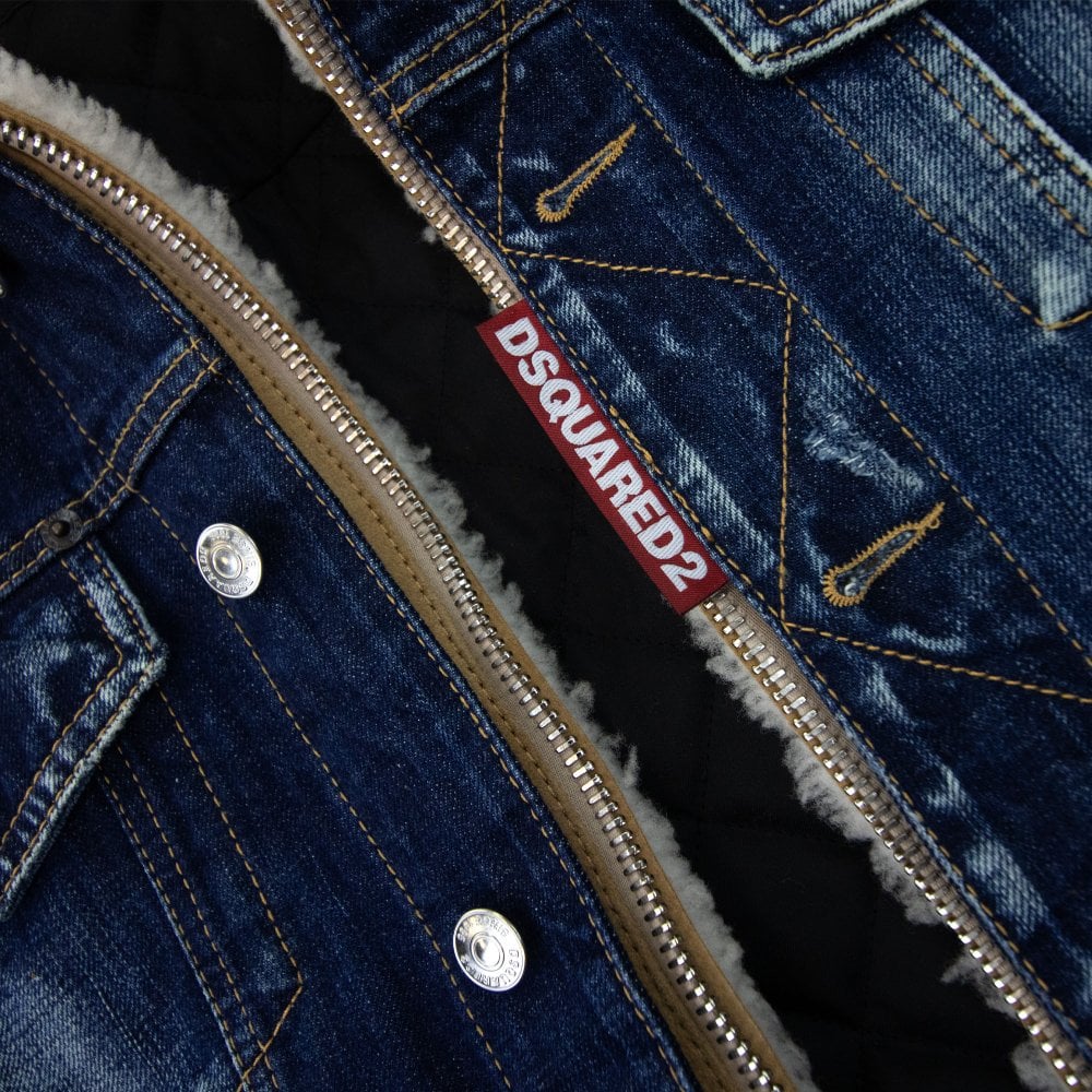 Dsquared2 Men's Denim Jacket in Blue