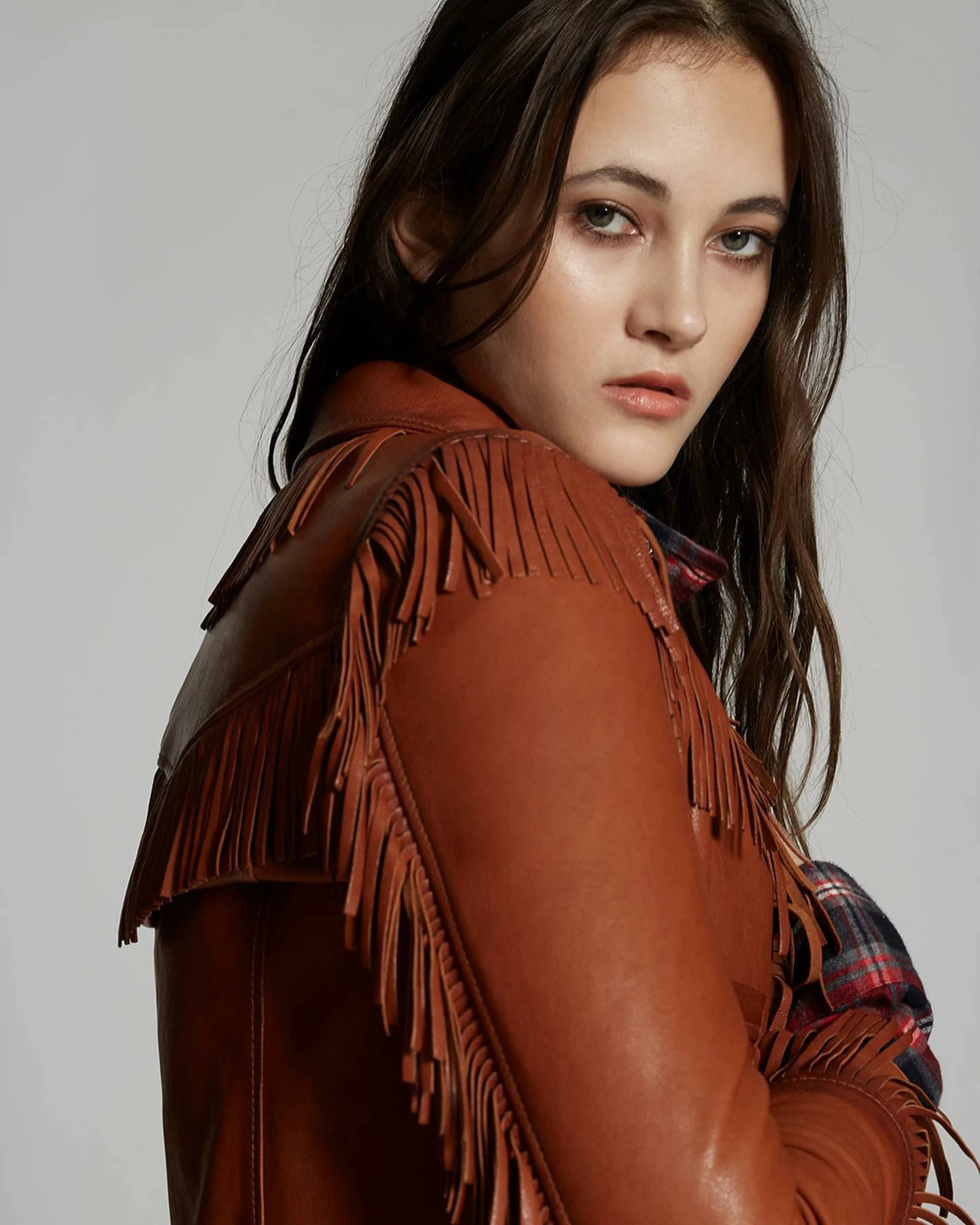 Dsquared2 Women's Leather Jacket in Brown