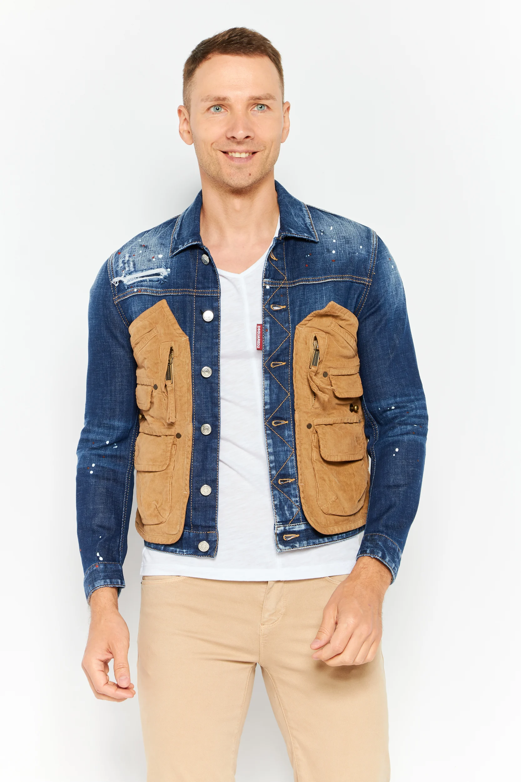 Dsquared2 Men's Denim Jacket in Blue