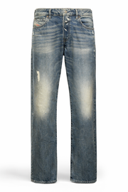 Diesel Mens Zathan Bootcut Jeans in Blue