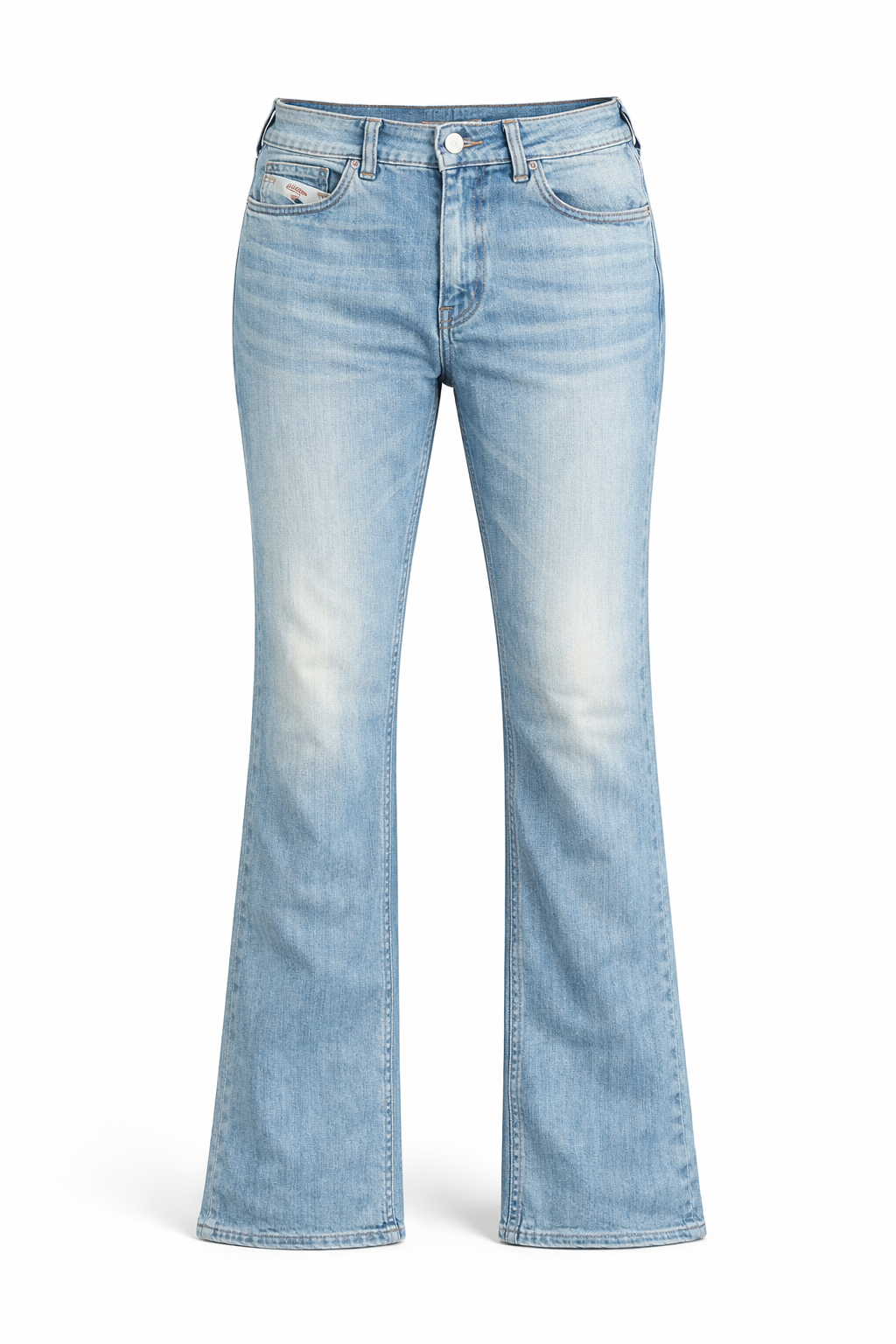 Diesel Mens Zatiny Regular Bootcut Jeans in Blue