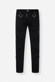 Dsquared2 Mens Skater Jeans in a Black Bull Wash