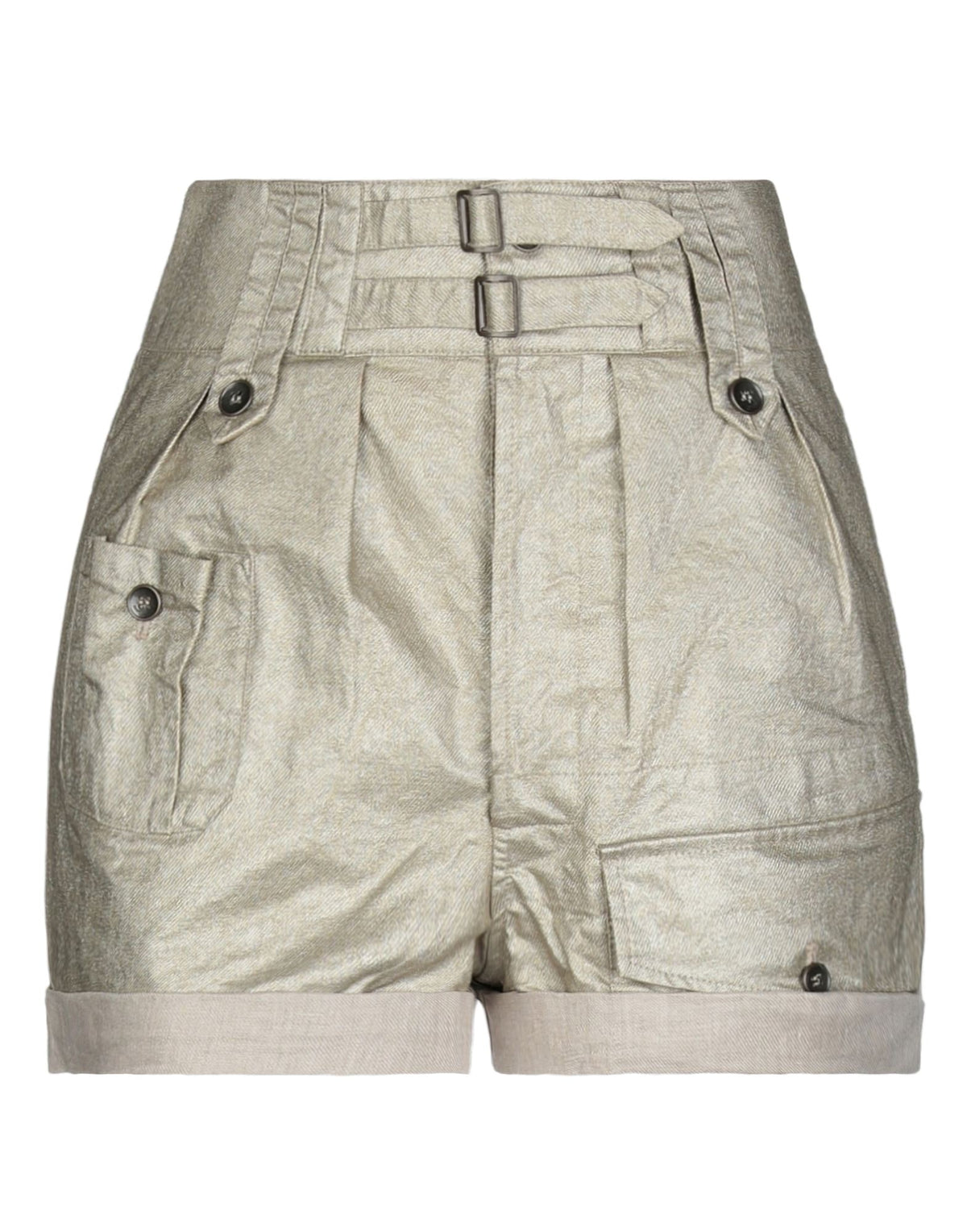 Saint Laurent Women's Button Denim Shorts