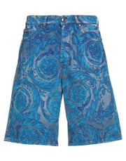 Versace Jeans Couture Men's High-Waisted Logo Denim Shorts