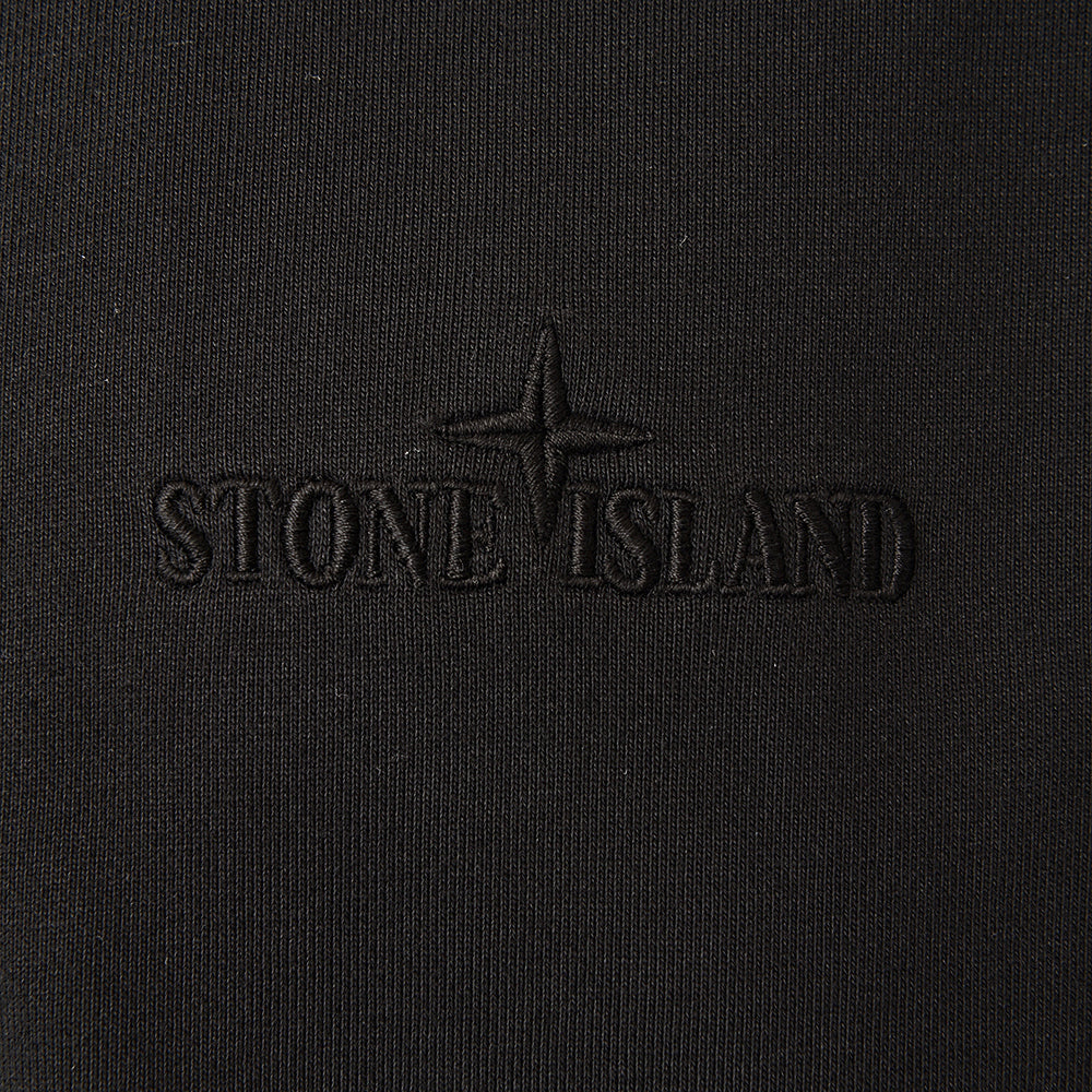 Stone Island Mens Zip Hoodie In Black
