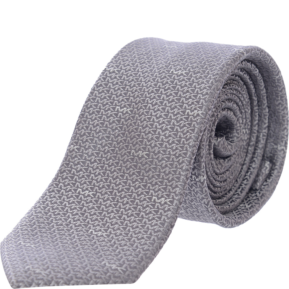 Michael Kors Men's Silk Tie with Logo Texture