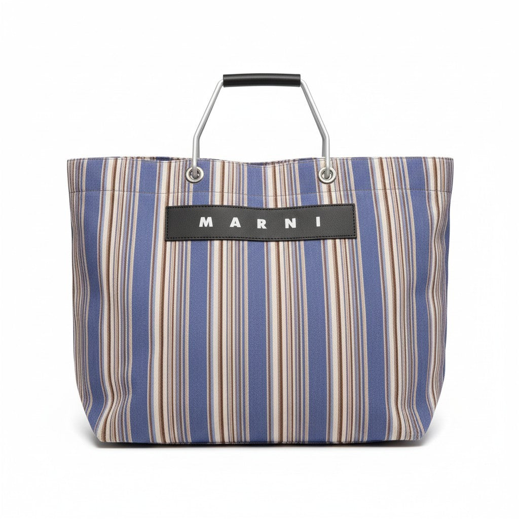 Marni Unisex Astral Blue Shopping Bag