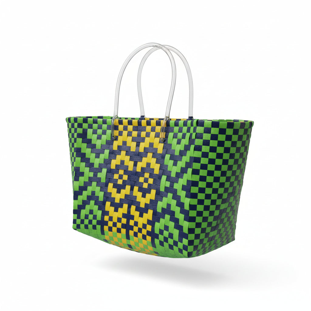 Marni Womens Multicoloured Woven Tote Bag