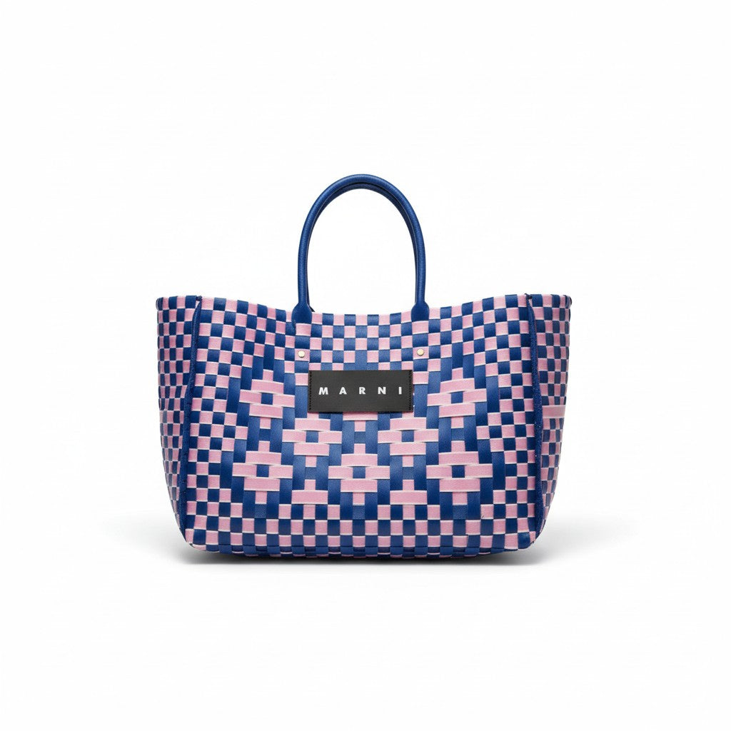 Marni Unisex Azalea Woven Shopping Bag