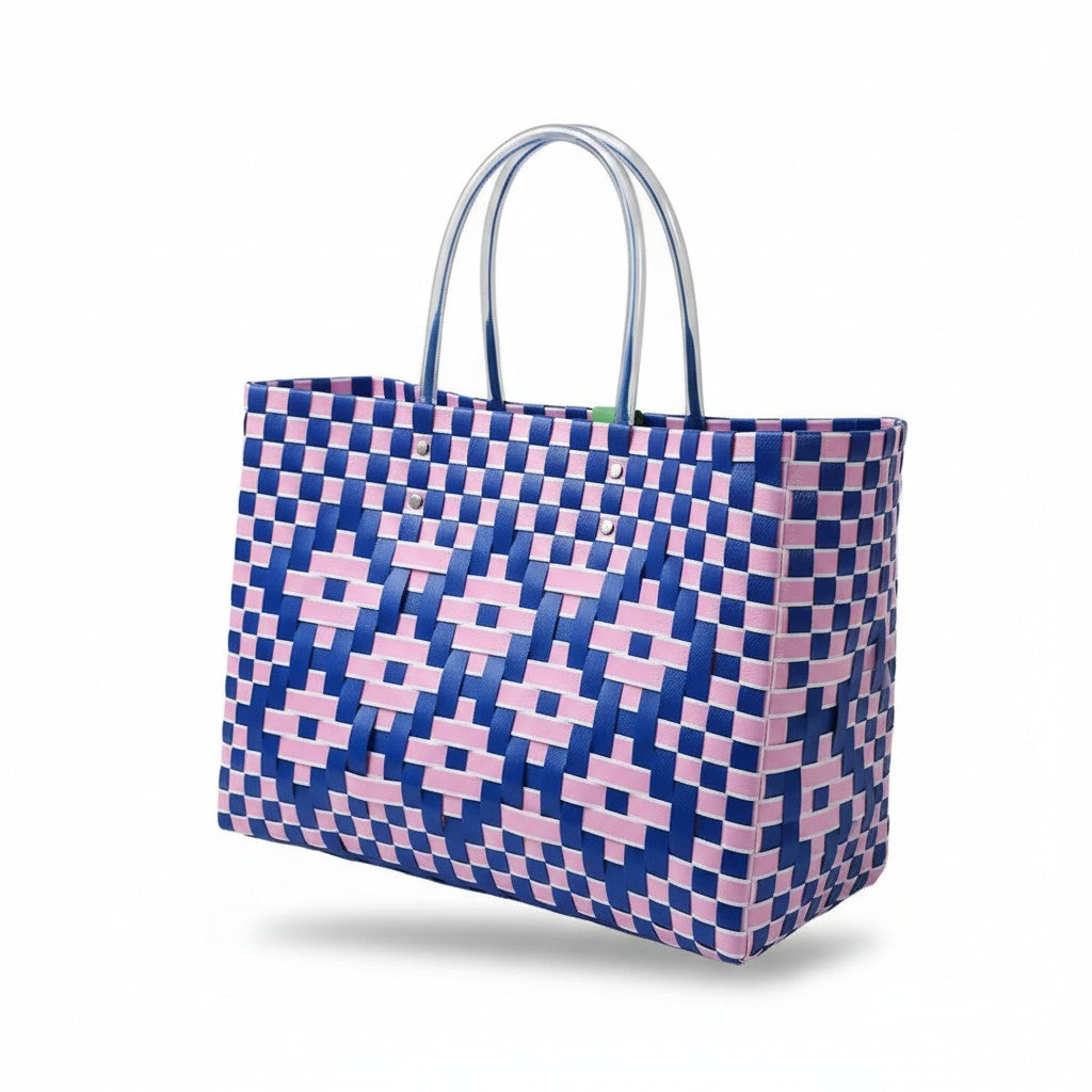 Marni Unisex Azalea Woven Shopping Bag