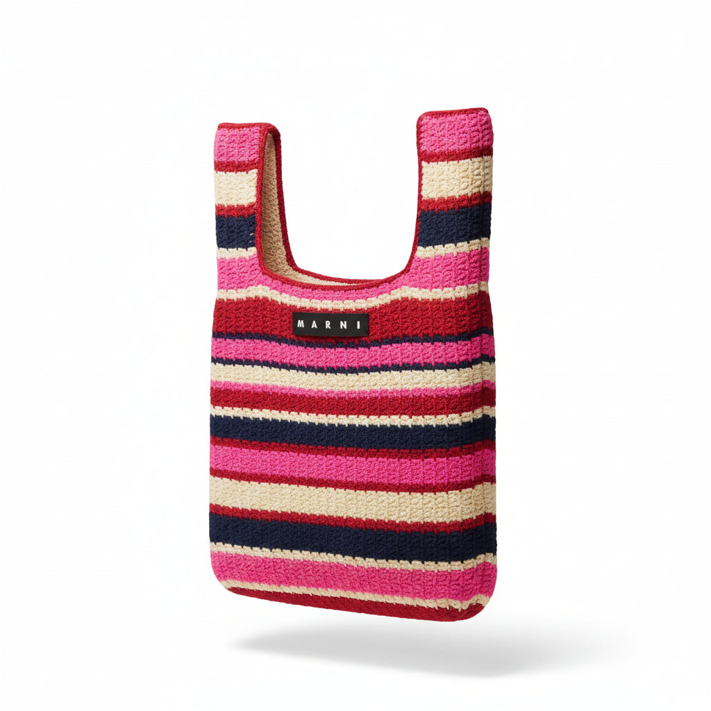 Marni Unisex Fuchsia Shopping Bag