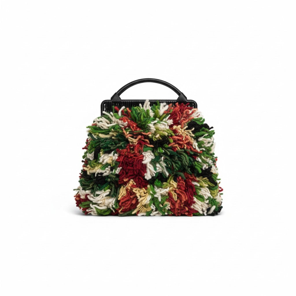 Marni Unisex Soft Wool Bag in Soft Beige