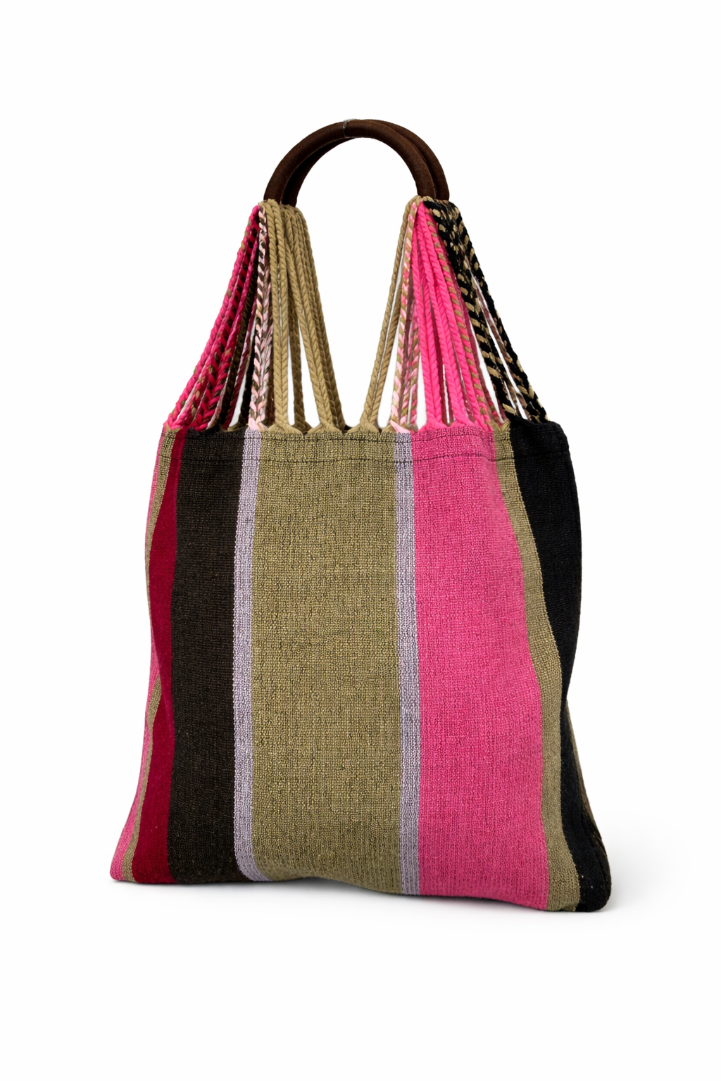 Marni Unisex Fuchsia Woven Hammock Bag