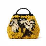 Marni Unisex Yellow & Black Market Bag