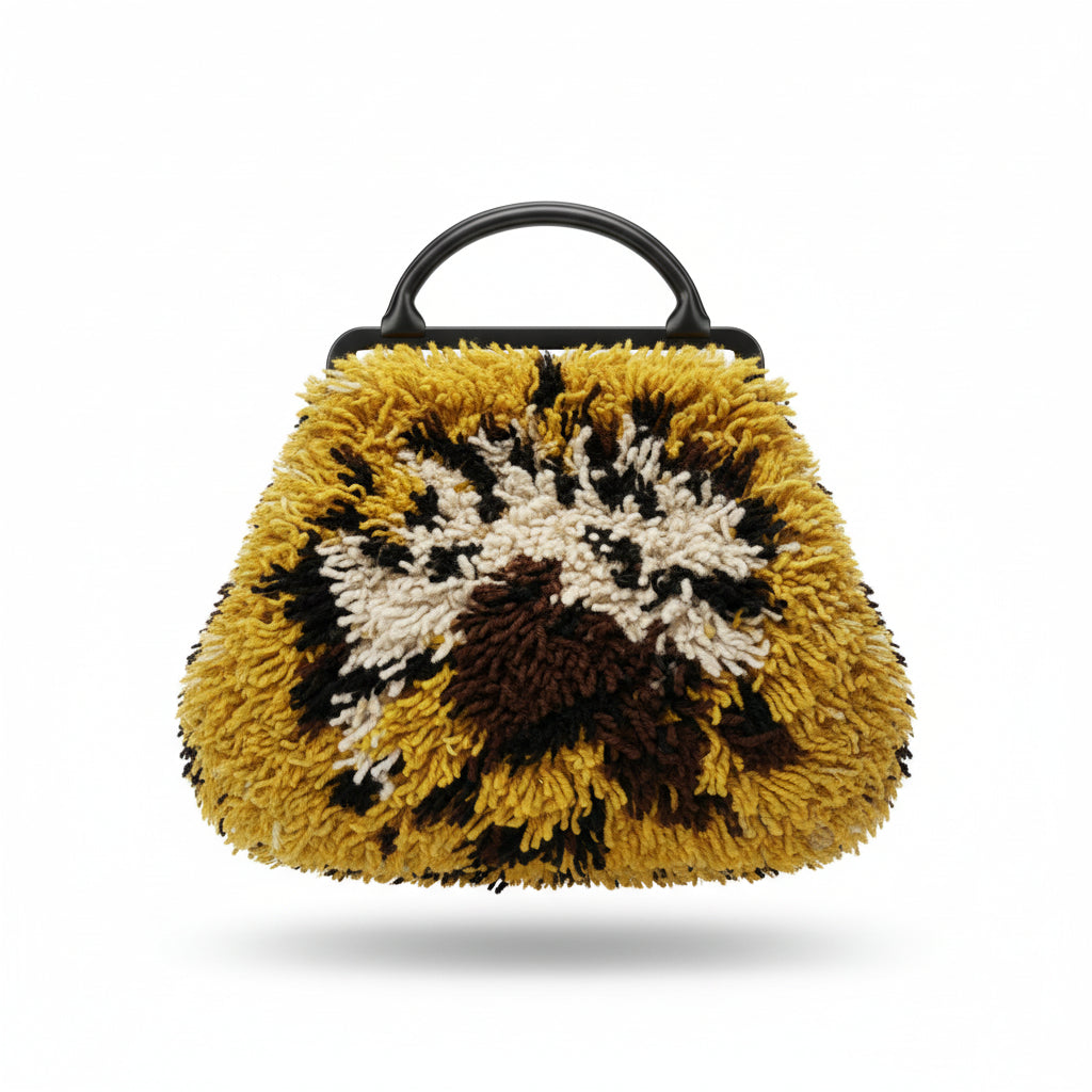 Marni Unisex Yellow & Black Market Bag