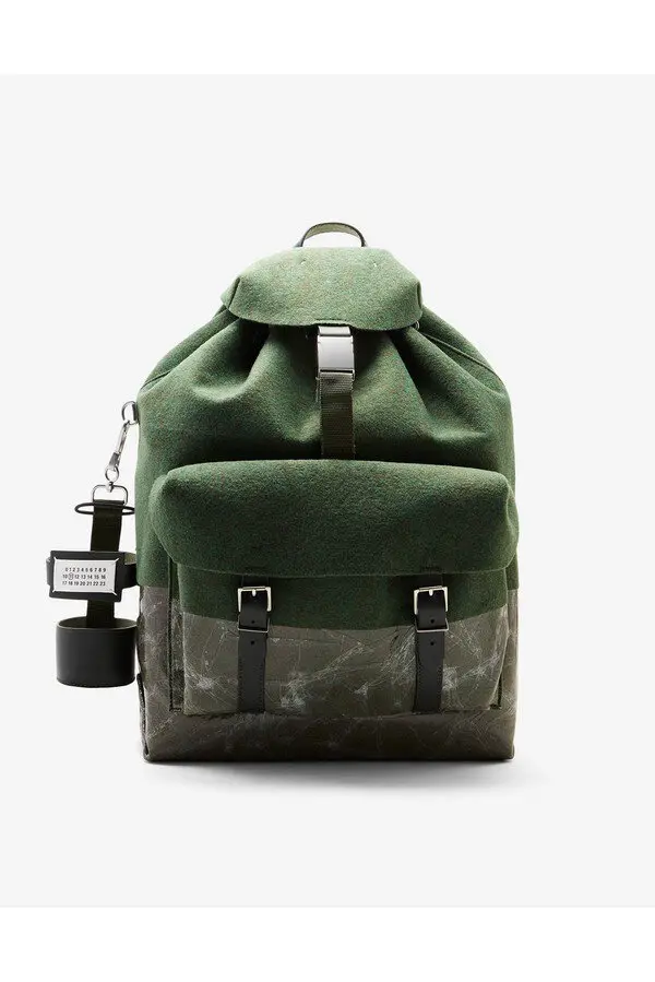 Maison Margiela Mens Backpack in Green