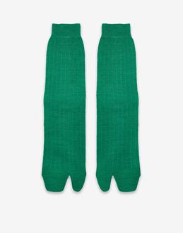 Maison Margiela Men's Socks in Green