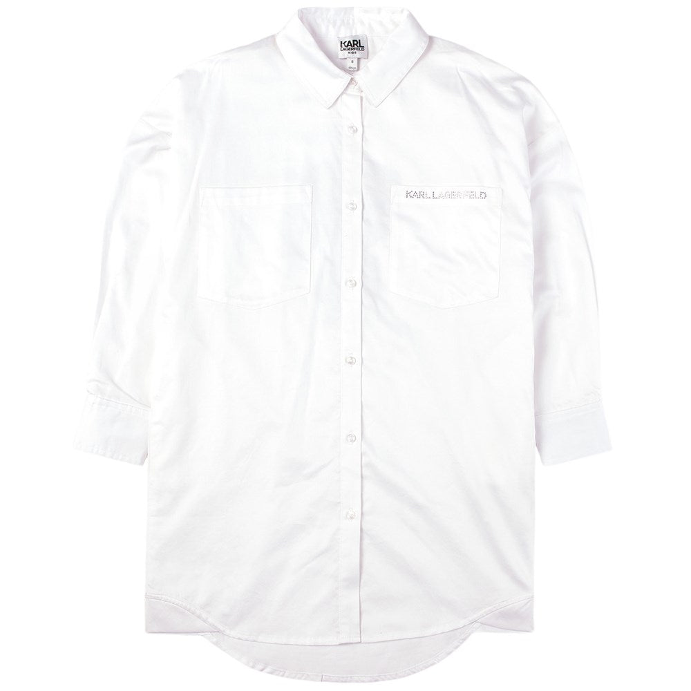 Karl Lagerfeld Girls' Mini Dress in White