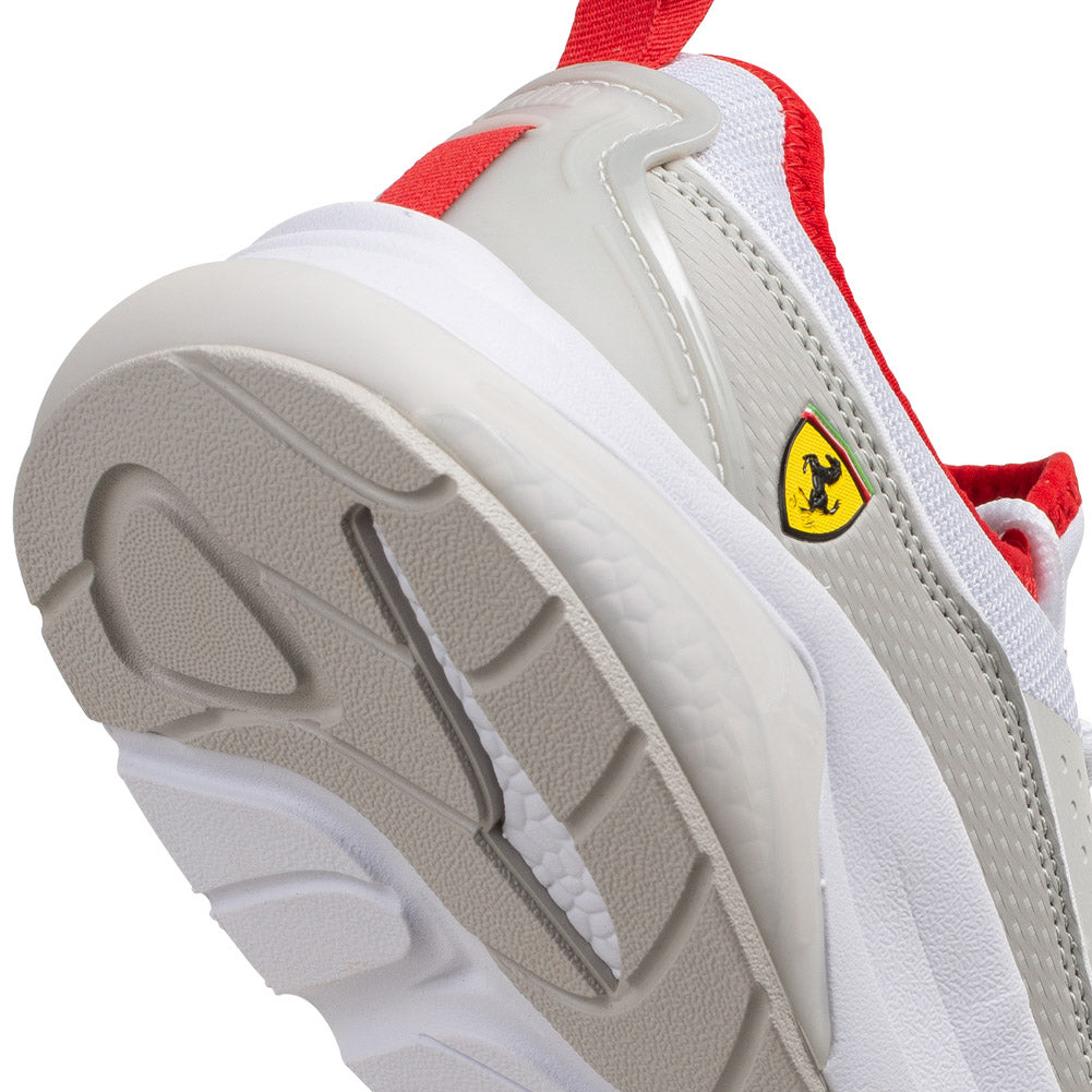 Ferrari Unisex Electron E Pro Trainers in White & Grey