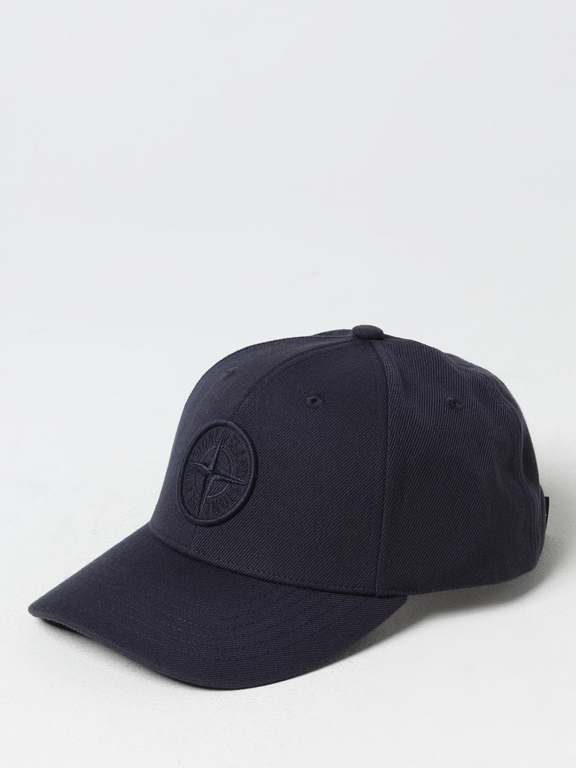 Mens Stone Island Hat in Blue