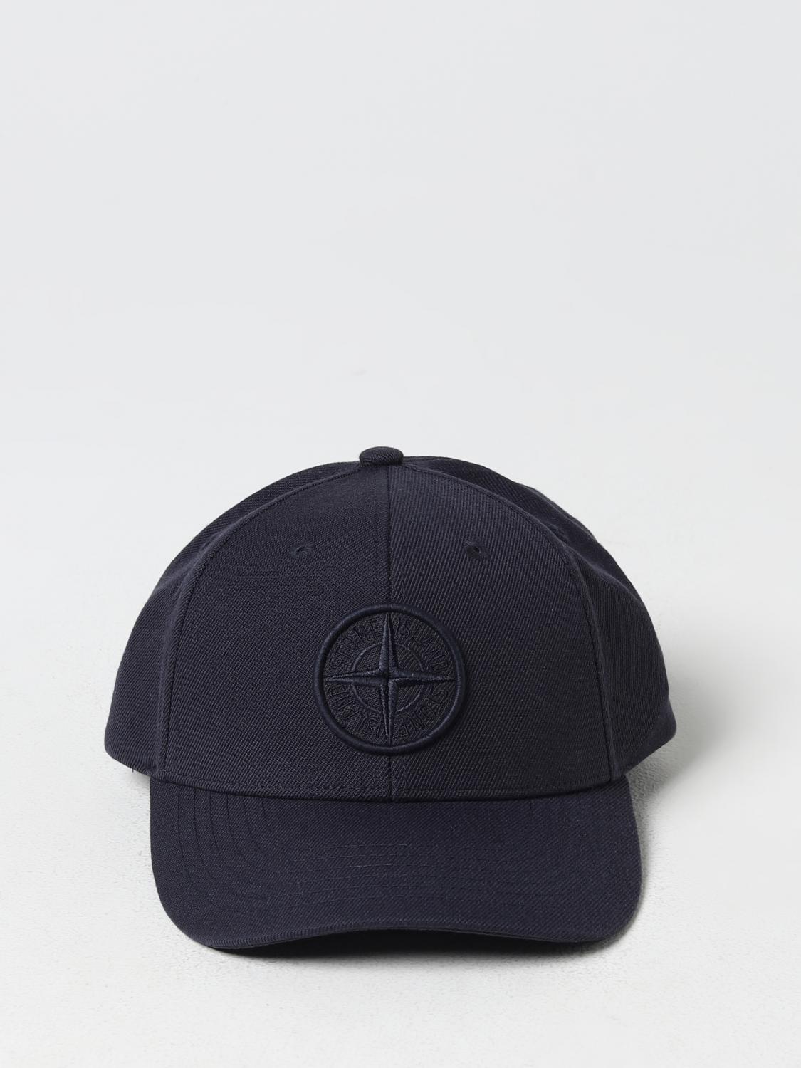 Mens Stone Island Hat in Blue