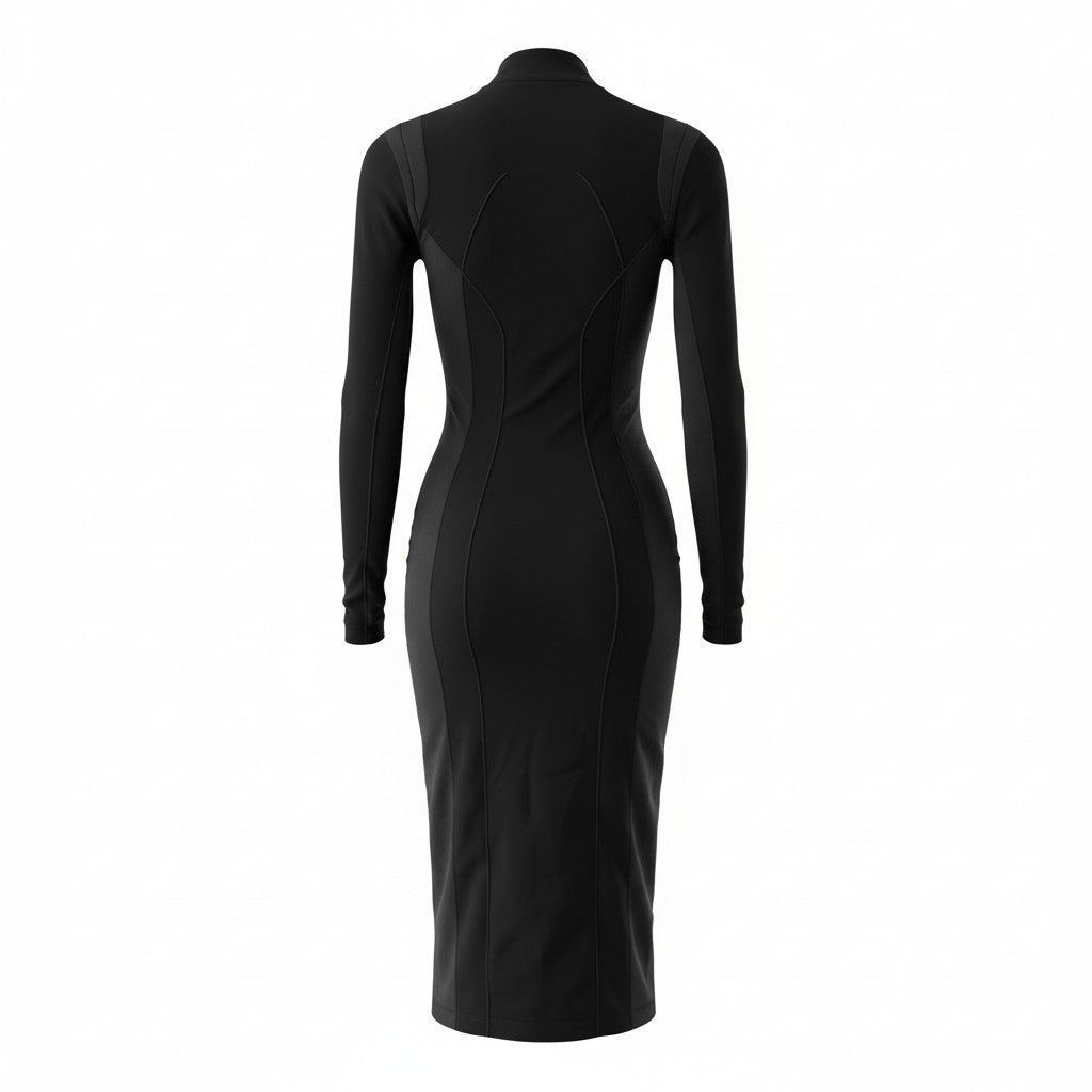 Ferrari Womens Livery Seamless Dress in Black