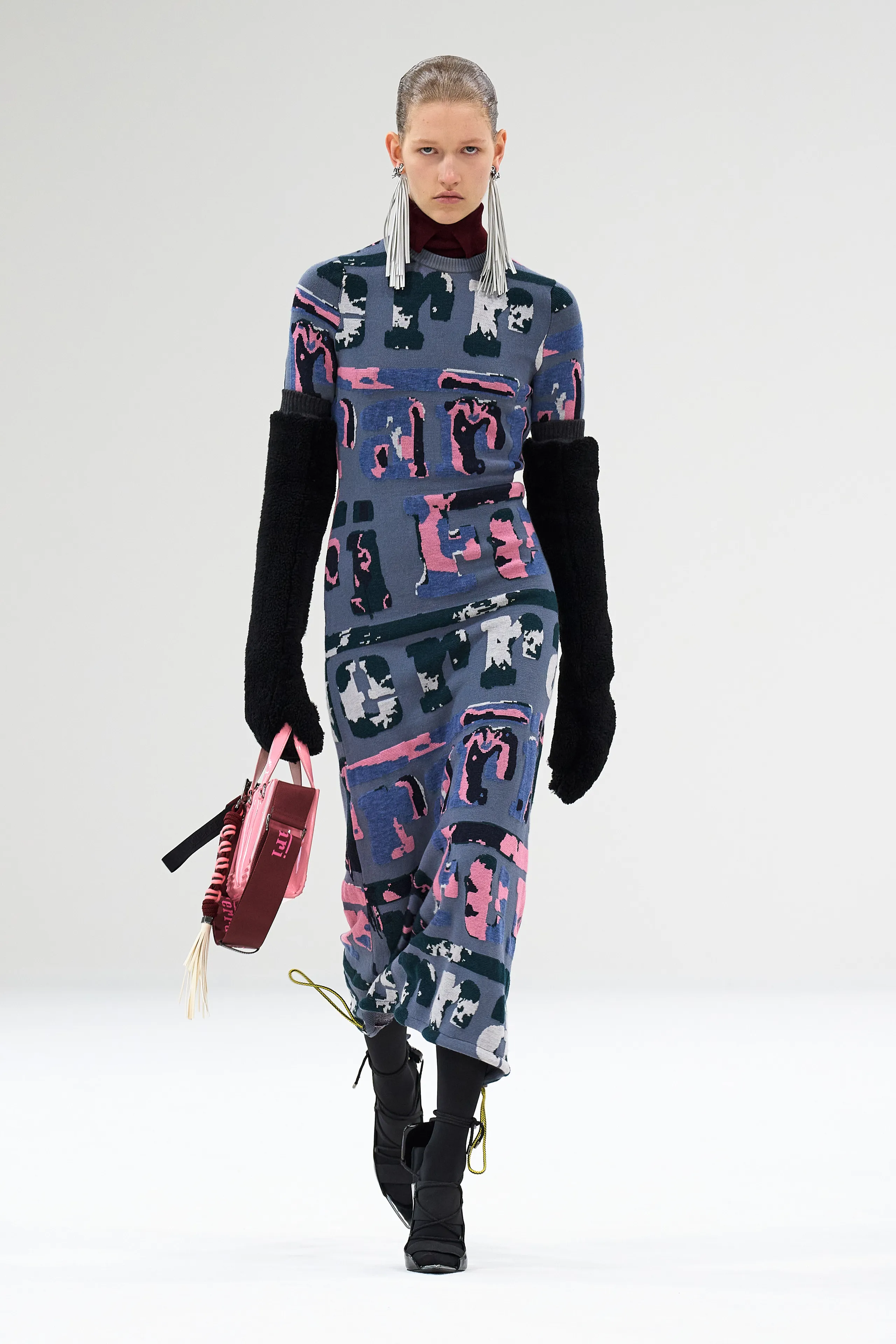 Ferrari Womens Grey Dress with Adjustable Ties