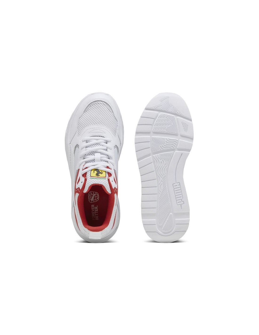 Ferrari Unisex Trinity Trainers in White