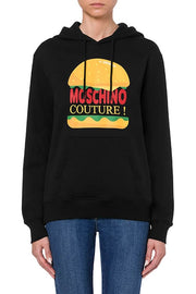 Hamburger Hoodie in Black
