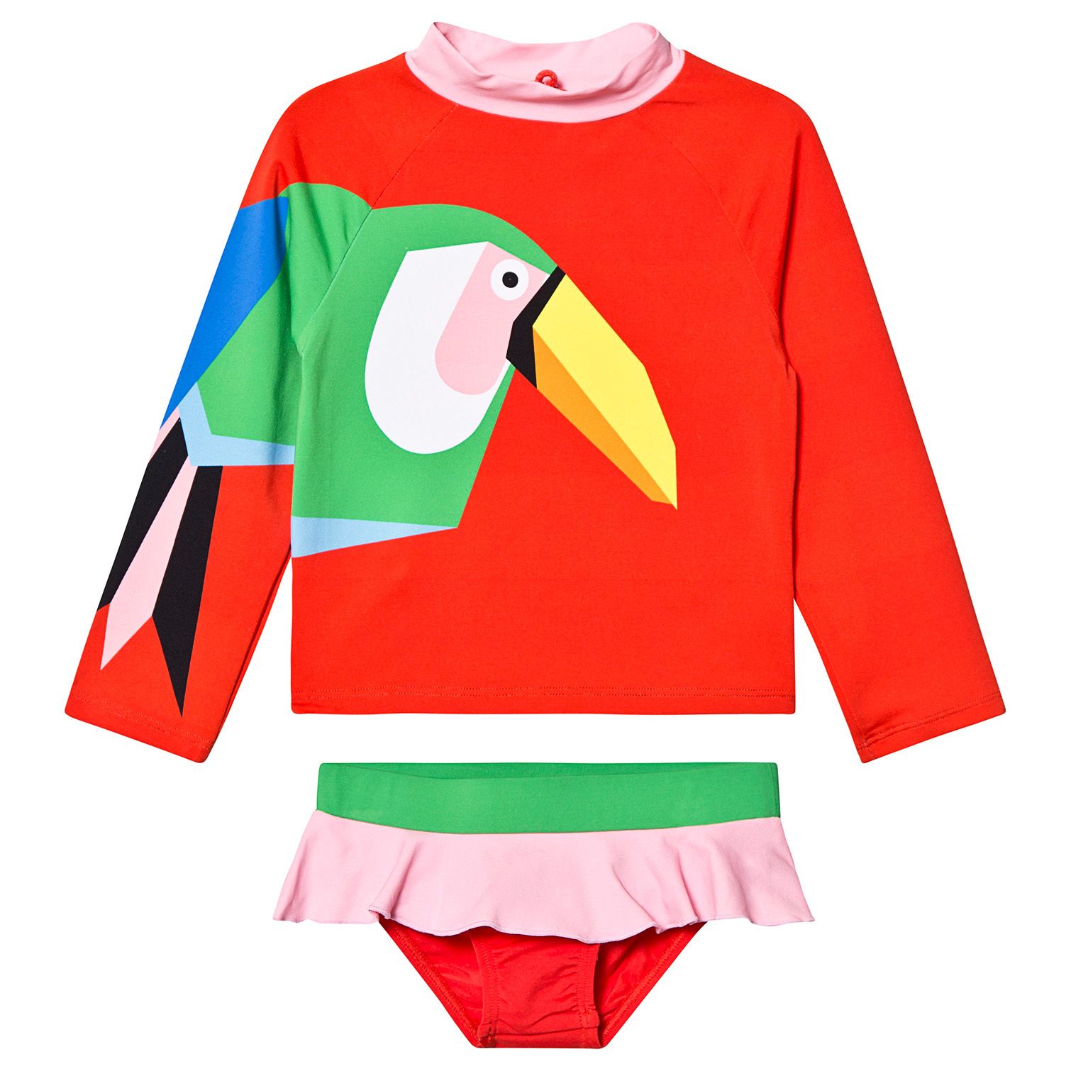 Stella McCartney Girls Toucan Swim Set in Multi