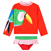 Stella McCartney Girls Toucan Swim Set in Multi