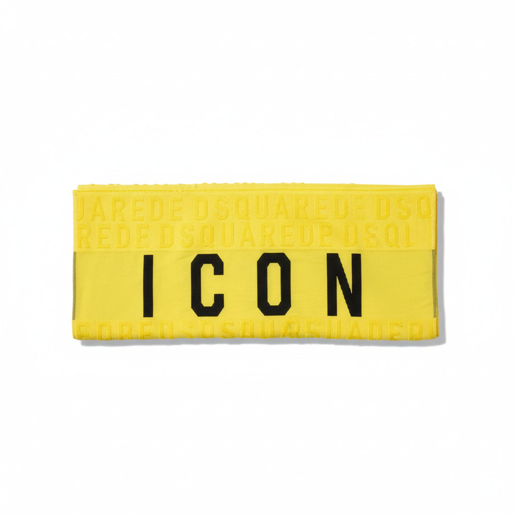 Dsquared2 Mens Yellow Beach Towel