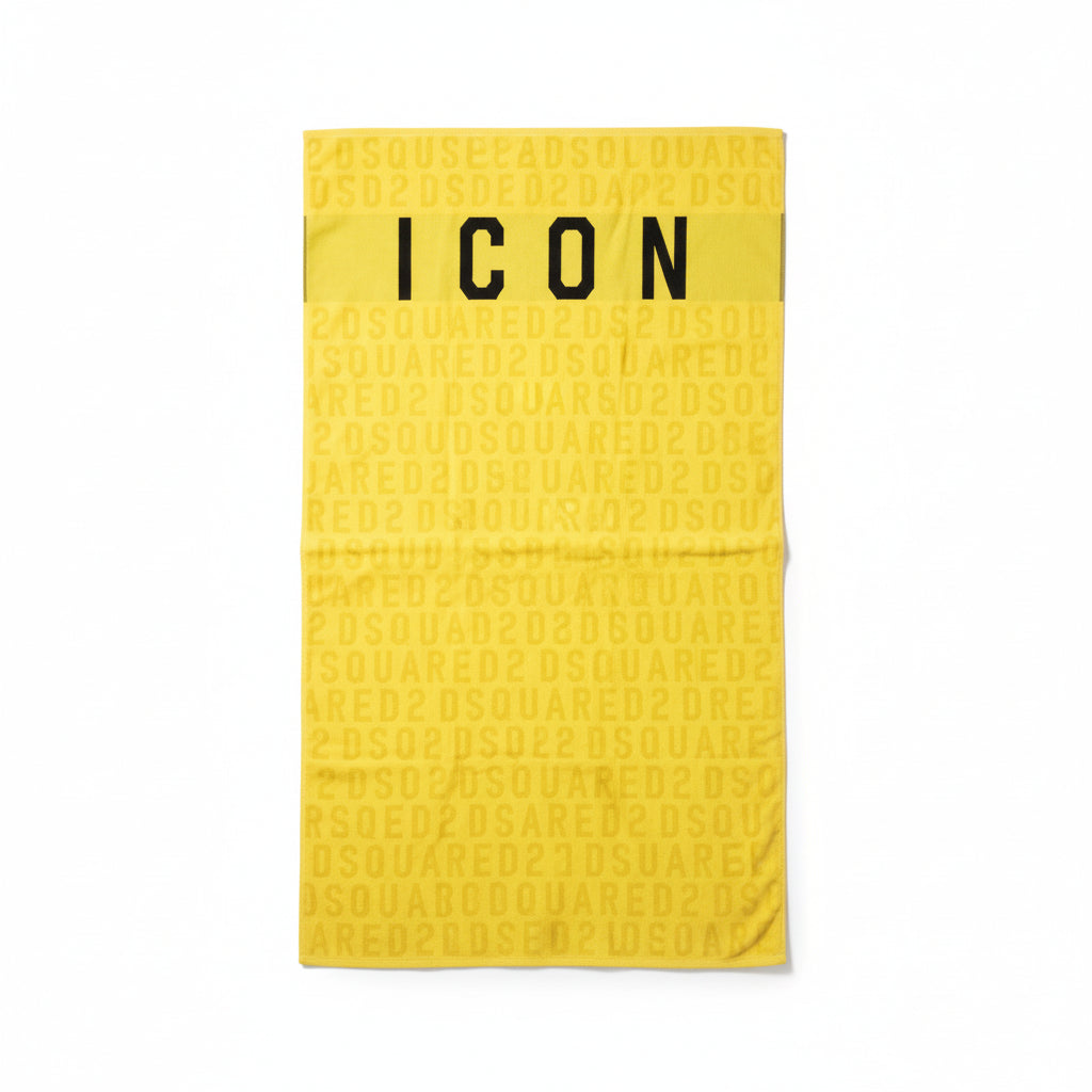 Dsquared2 Mens Yellow Beach Towel