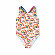 Stella McCartney Girls Rainbow Print Swimsuit