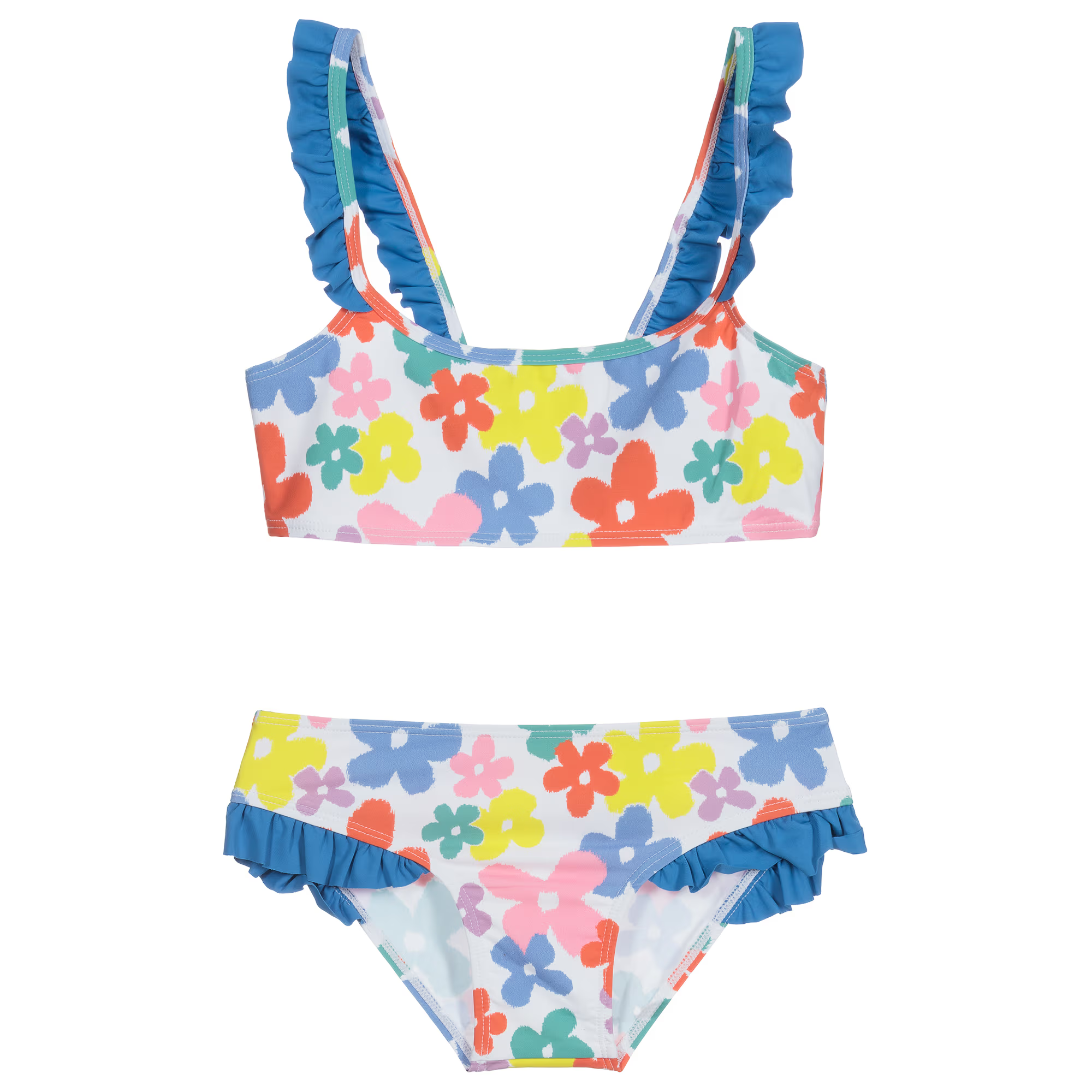 Stella McCartney Girls Floral Frill Bikini Set