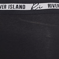 River Island Girls Black Waistband Leggings