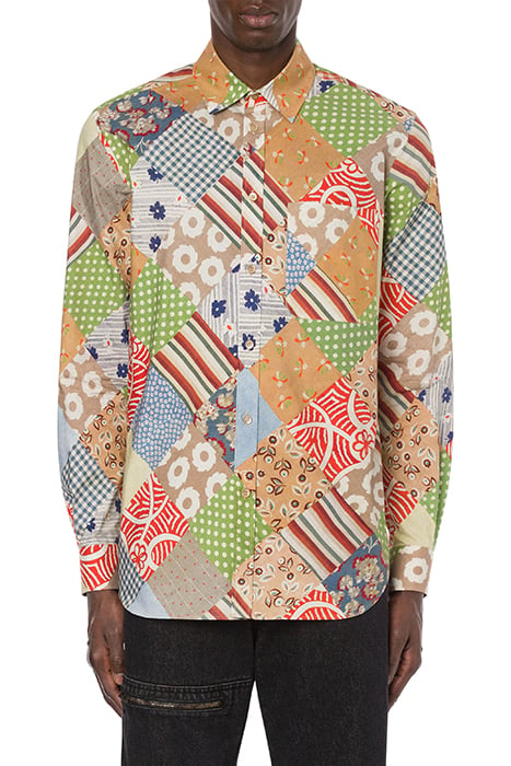 Moschino Quilt Print Poplin Shirt in Multicolour