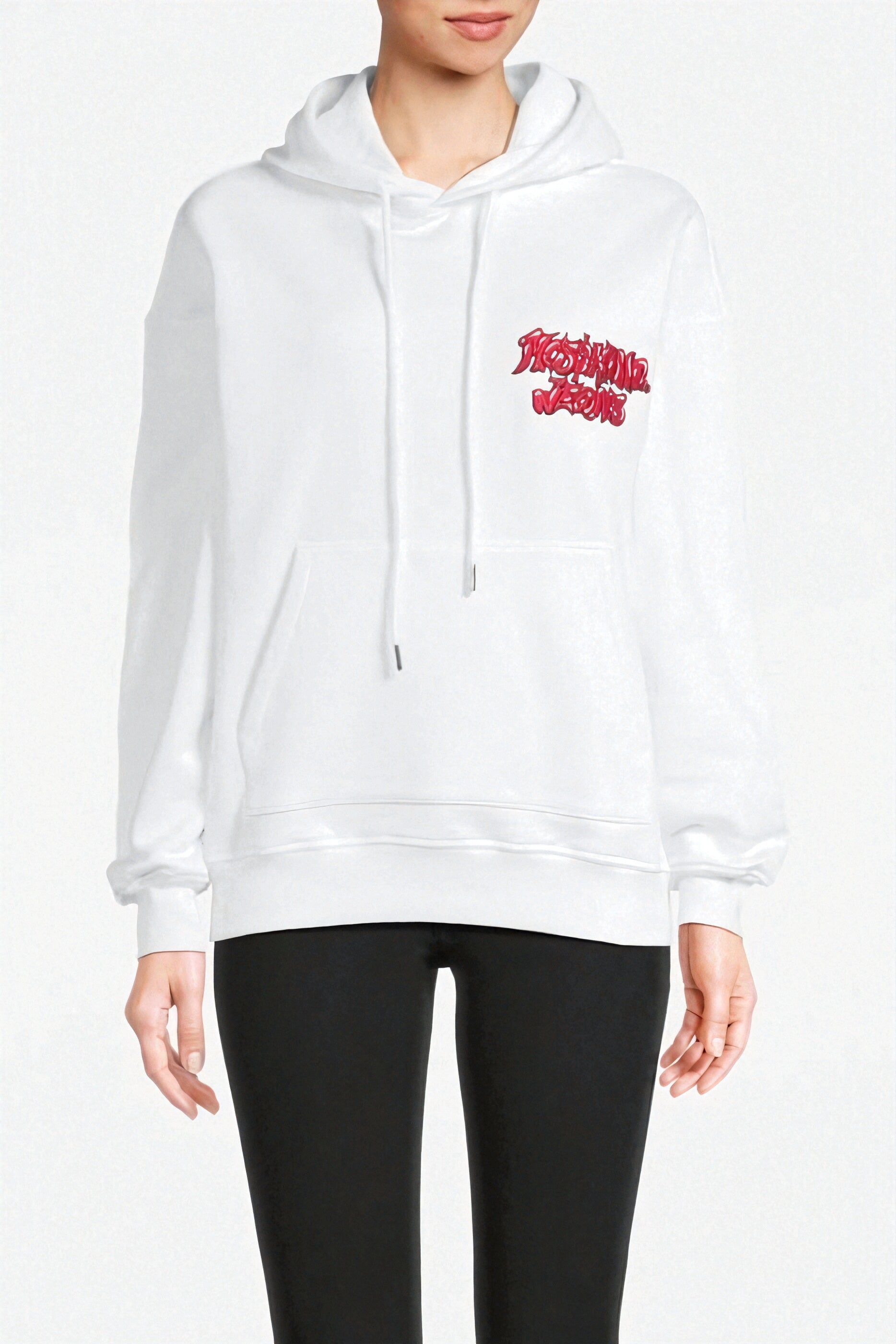 Moschino Cotton Sweatshirt in White