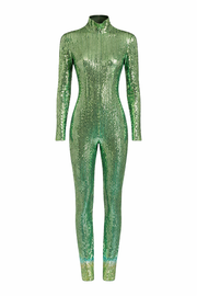 Dsquared2 Womens Green Sequin Jumpsuit